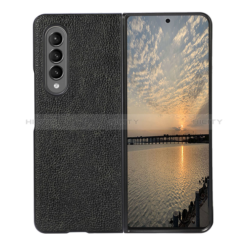 Coque Luxe Cuir et Plastique Housse Etui Mat B07 pour Samsung Galaxy Z Fold3 5G Plus