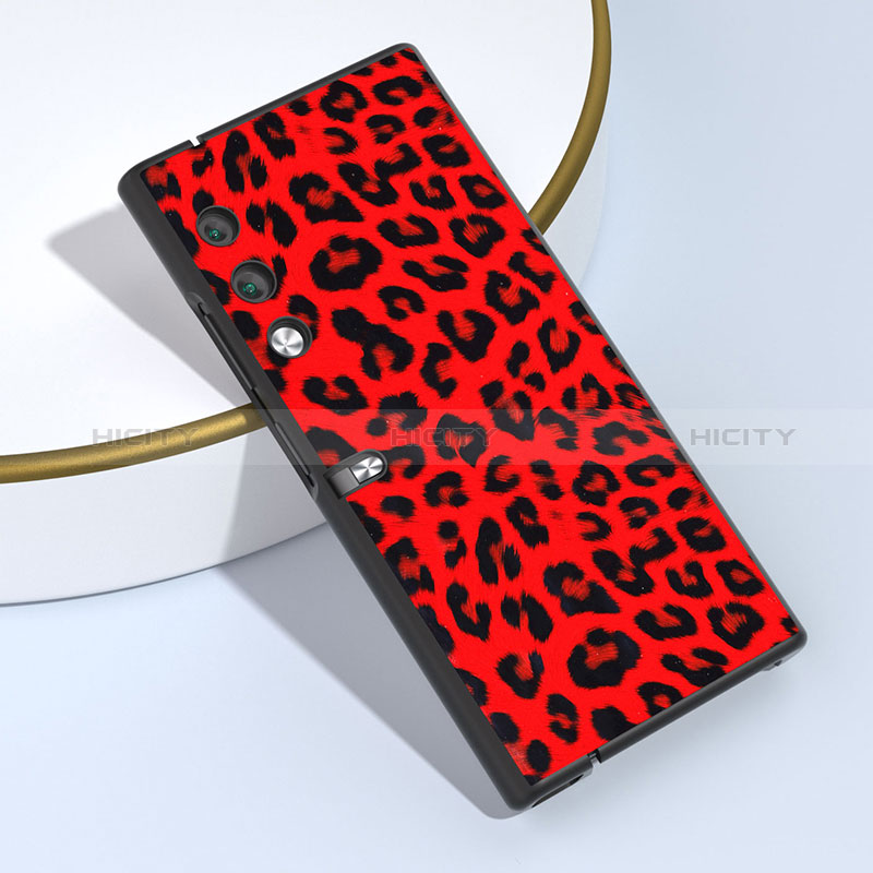 Coque Luxe Cuir et Plastique Housse Etui Mat B07H pour Huawei Honor V Purse 5G Rouge Plus