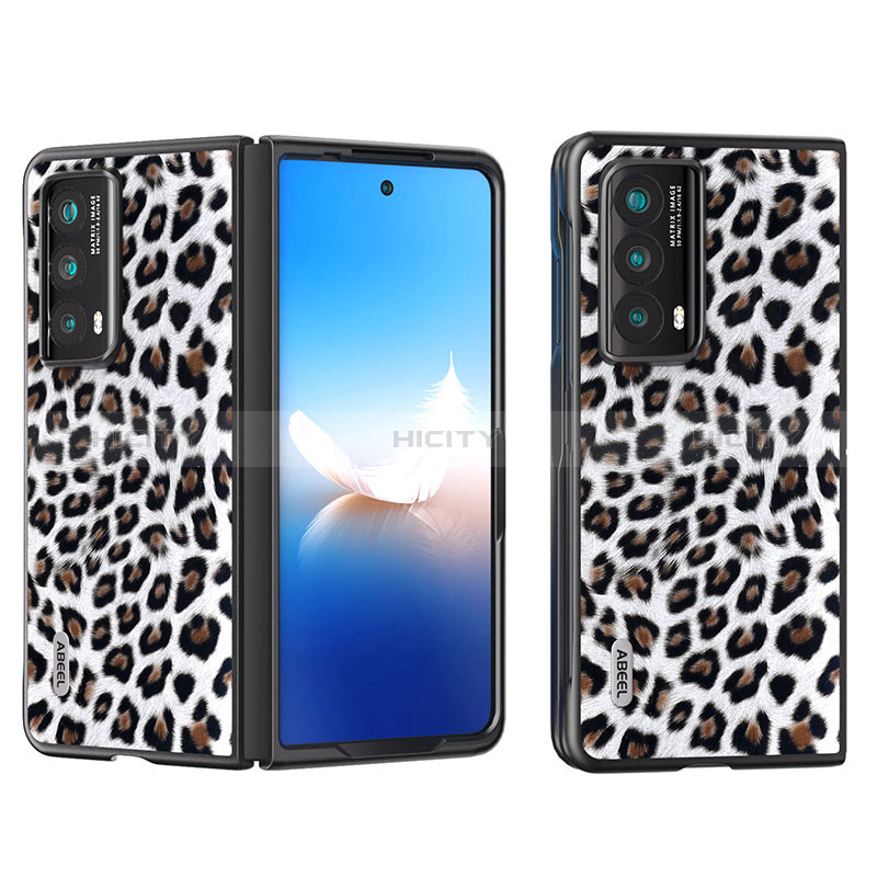 Coque Luxe Cuir et Plastique Housse Etui Mat B08H pour Huawei Honor Magic Vs2 5G Noir Plus