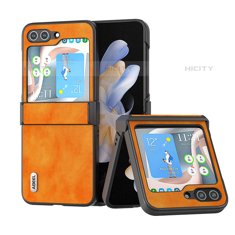 Coque Luxe Cuir et Plastique Housse Etui Mat BH1 pour Samsung Galaxy Z Flip5 5G Plus