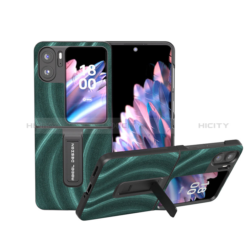 Coque Luxe Cuir et Plastique Housse Etui Mat BH15 pour Oppo Find N2 Flip 5G Plus