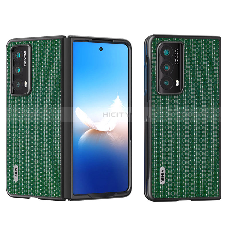 Coque Luxe Cuir et Plastique Housse Etui Mat BH3 pour Huawei Honor Magic Vs2 5G Vert Plus