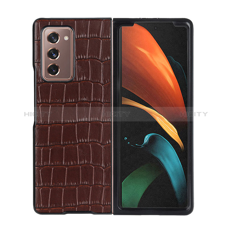 Coque Luxe Cuir et Plastique Housse Etui Mat BH3 pour Samsung Galaxy Z Fold2 5G Plus