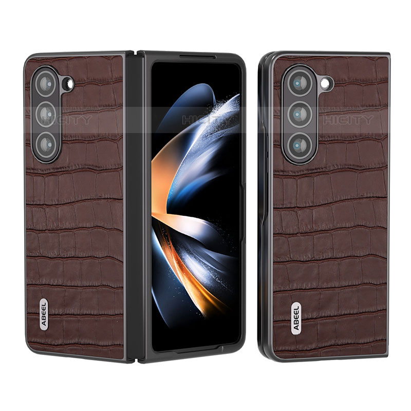 Coque Luxe Cuir et Plastique Housse Etui Mat BH3 pour Samsung Galaxy Z Fold5 5G Plus