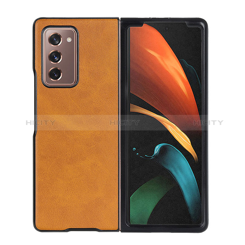 Coque Luxe Cuir et Plastique Housse Etui Mat BH4 pour Samsung Galaxy Z Fold2 5G Plus