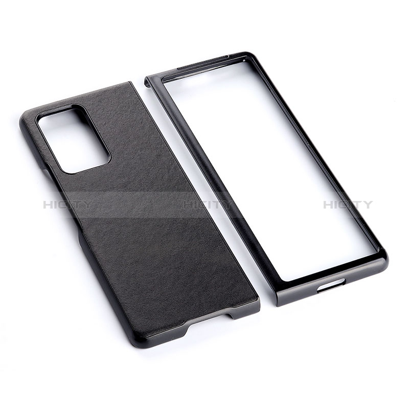 Coque Luxe Cuir et Plastique Housse Etui Mat BH4 pour Samsung Galaxy Z Fold2 5G Plus