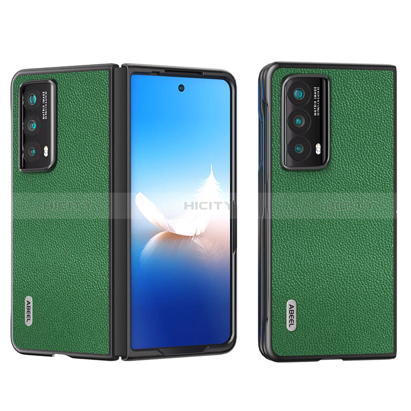 Coque Luxe Cuir et Plastique Housse Etui Mat BH5 pour Huawei Honor Magic Vs2 5G Vert Plus