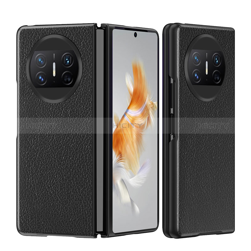 Coque Luxe Cuir et Plastique Housse Etui Mat BH5 pour Huawei Mate X3 Plus