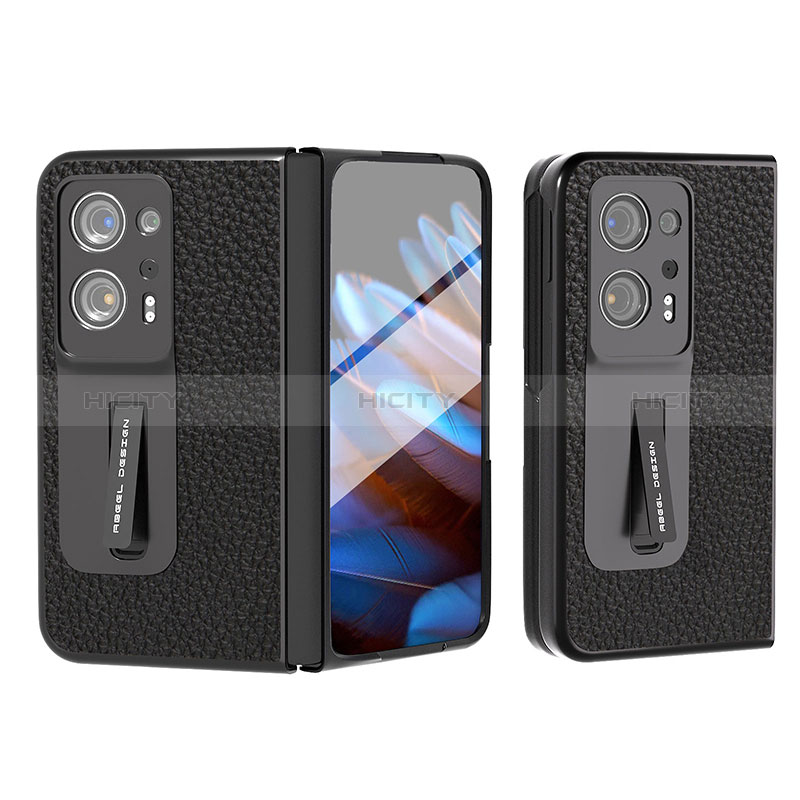 Coque Luxe Cuir et Plastique Housse Etui Mat BH8 pour Oppo Find N2 5G Plus