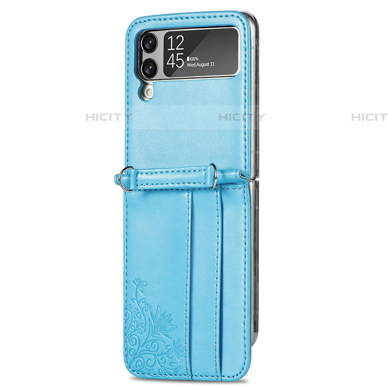 Coque Luxe Cuir et Plastique Housse Etui Mat C01 pour Samsung Galaxy Z Flip4 5G Plus