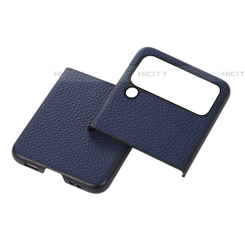 Coque Luxe Cuir et Plastique Housse Etui Mat C03 pour Samsung Galaxy Z Flip4 5G Plus