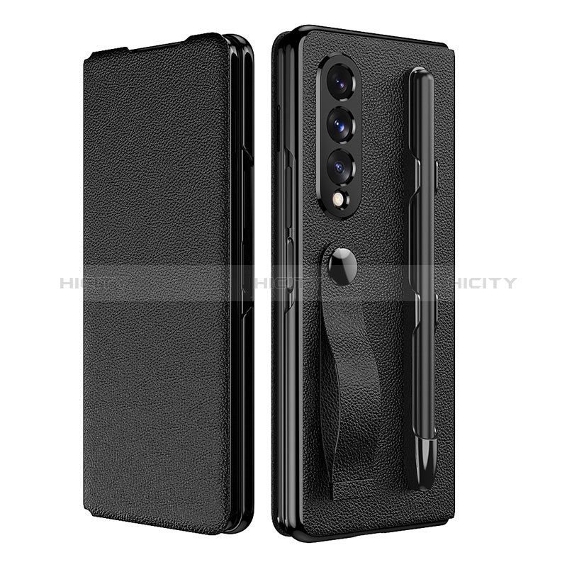 Coque Luxe Cuir et Plastique Housse Etui Mat C06 pour Samsung Galaxy Z Fold3 5G Plus