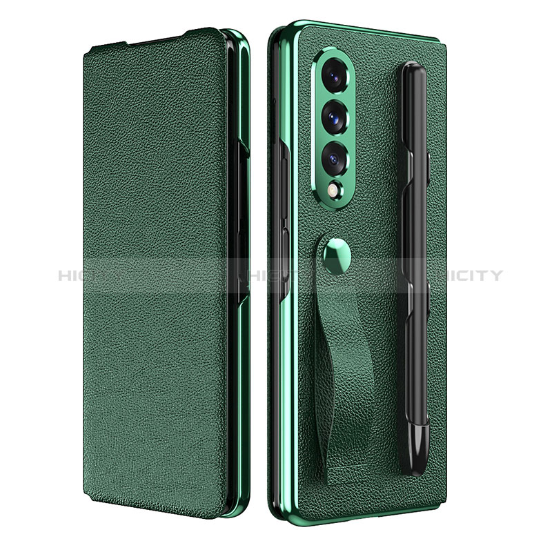 Coque Luxe Cuir et Plastique Housse Etui Mat C06 pour Samsung Galaxy Z Fold3 5G Plus