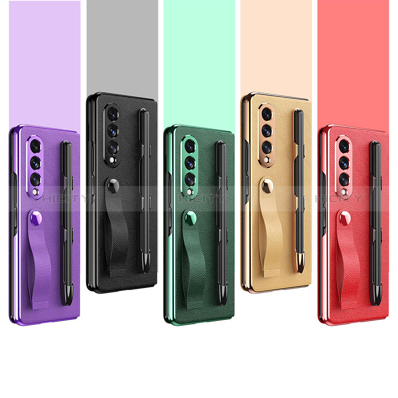 Coque Luxe Cuir et Plastique Housse Etui Mat C06 pour Samsung Galaxy Z Fold3 5G Plus