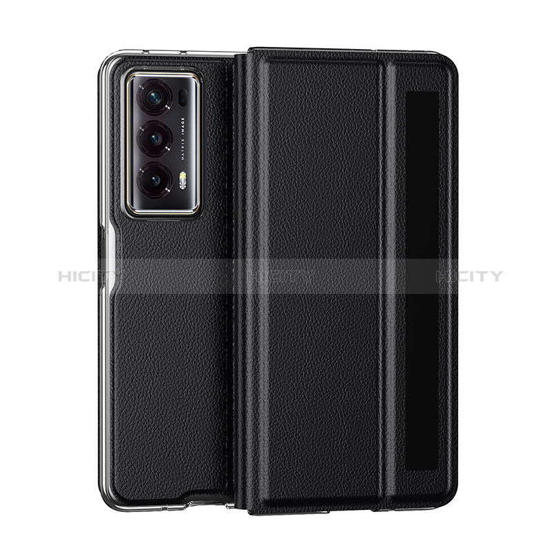 Coque Luxe Cuir et Plastique Housse Etui Mat GS6 pour Huawei Honor Magic V2 5G Plus