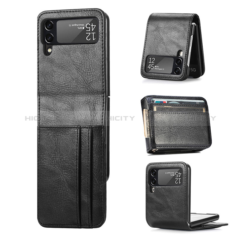 Coque Luxe Cuir et Plastique Housse Etui Mat H03 pour Samsung Galaxy Z Flip3 5G Plus