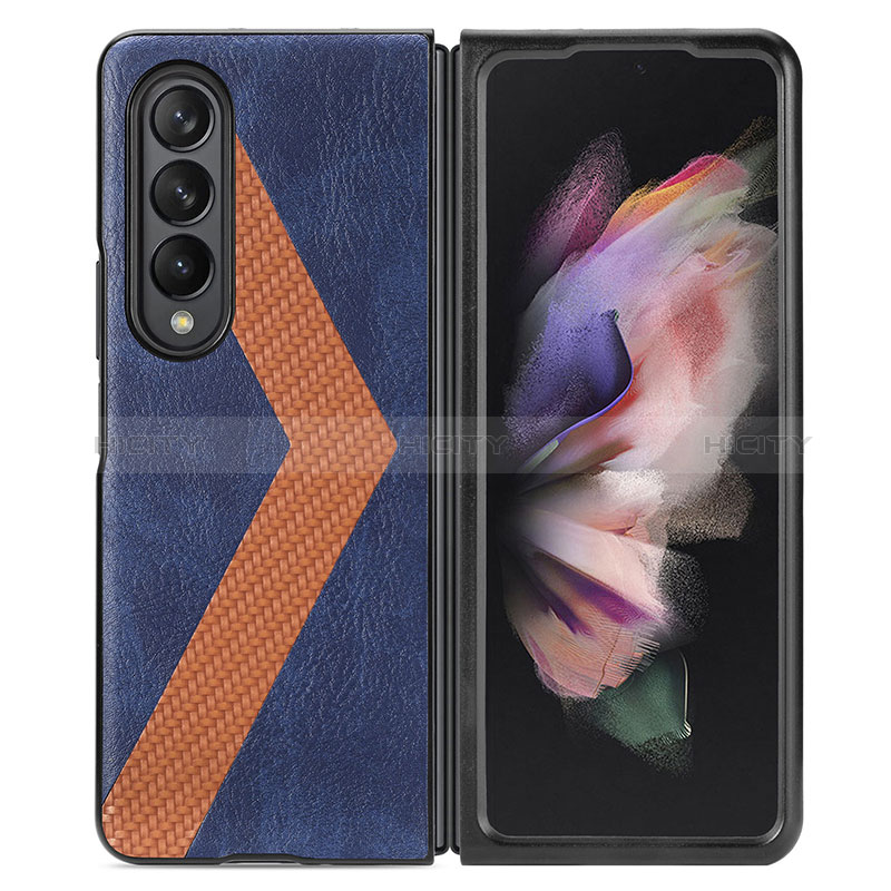 Coque Luxe Cuir et Plastique Housse Etui Mat H07 pour Samsung Galaxy Z Fold3 5G Plus