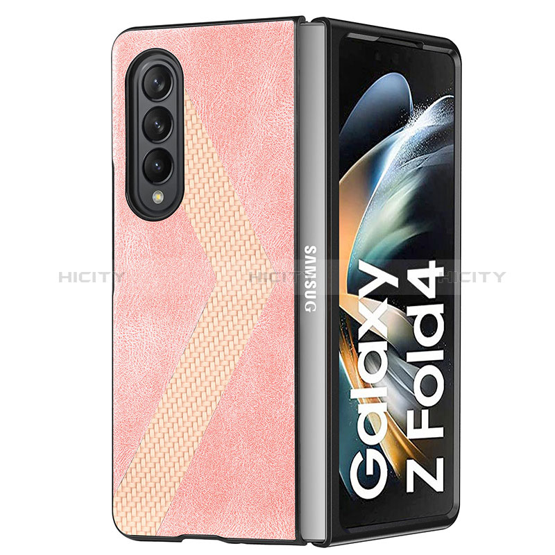 Coque Luxe Cuir et Plastique Housse Etui Mat H07 pour Samsung Galaxy Z Fold3 5G Plus