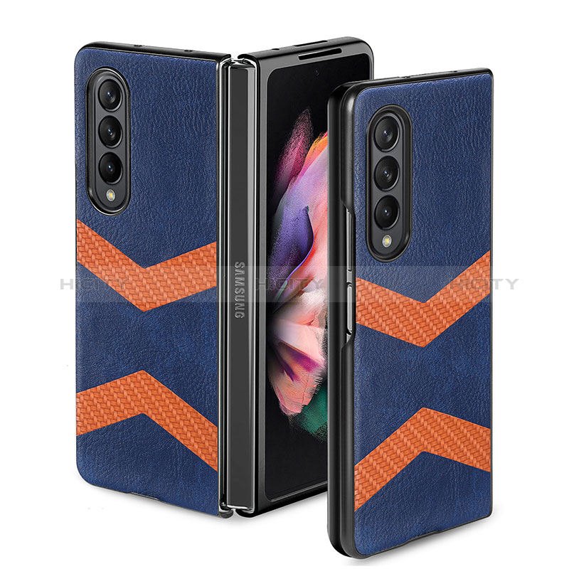 Coque Luxe Cuir et Plastique Housse Etui Mat H09 pour Samsung Galaxy Z Fold3 5G Plus