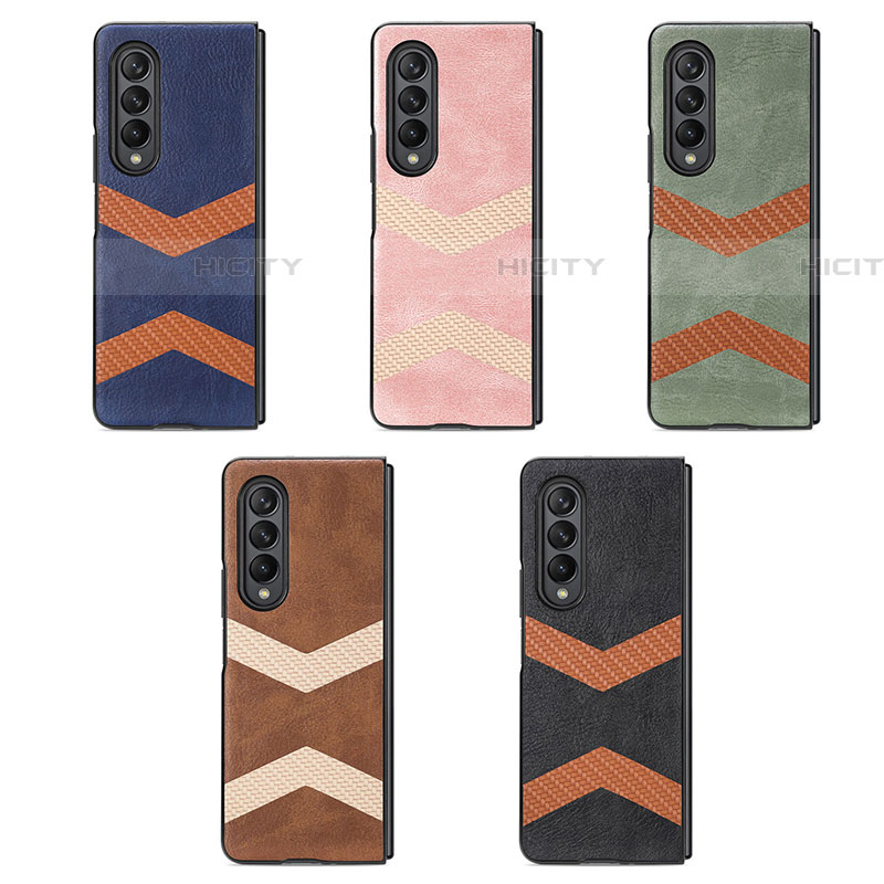 Coque Luxe Cuir et Plastique Housse Etui Mat H09 pour Samsung Galaxy Z Fold4 5G Plus