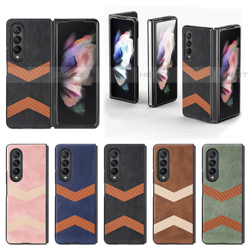 Coque Luxe Cuir et Plastique Housse Etui Mat H09 pour Samsung Galaxy Z Fold4 5G Plus