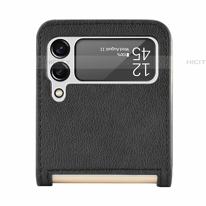 Coque Luxe Cuir et Plastique Housse Etui Mat L05 pour Samsung Galaxy Z Flip4 5G Plus