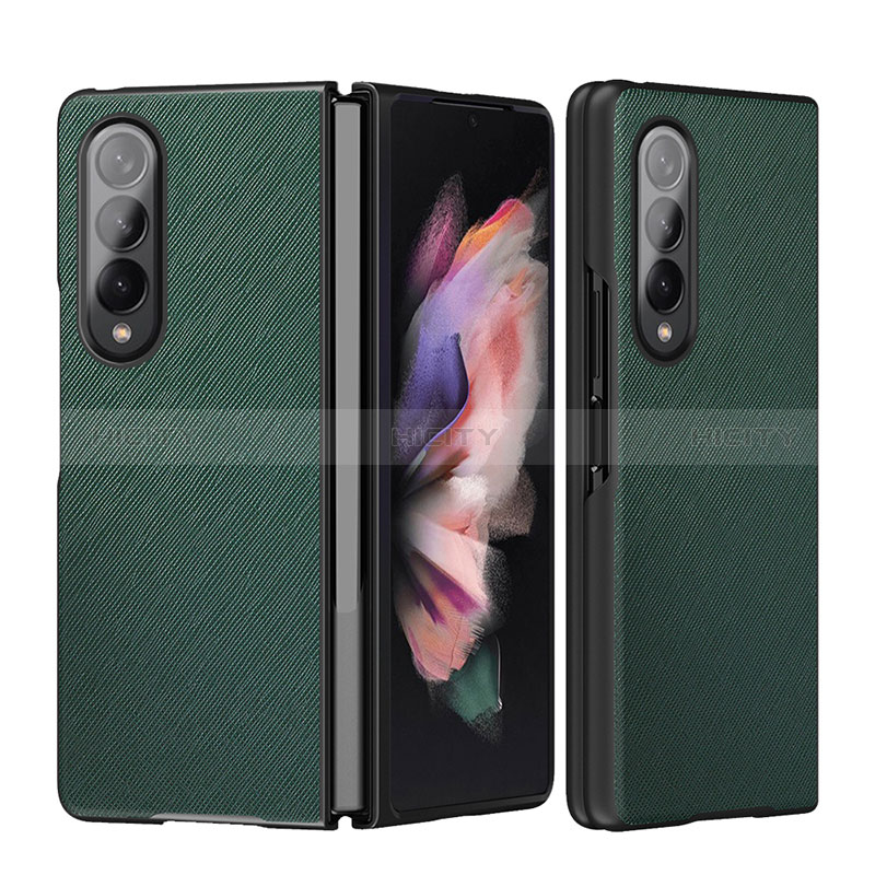 Coque Luxe Cuir et Plastique Housse Etui Mat L06 pour Samsung Galaxy Z Fold3 5G Plus