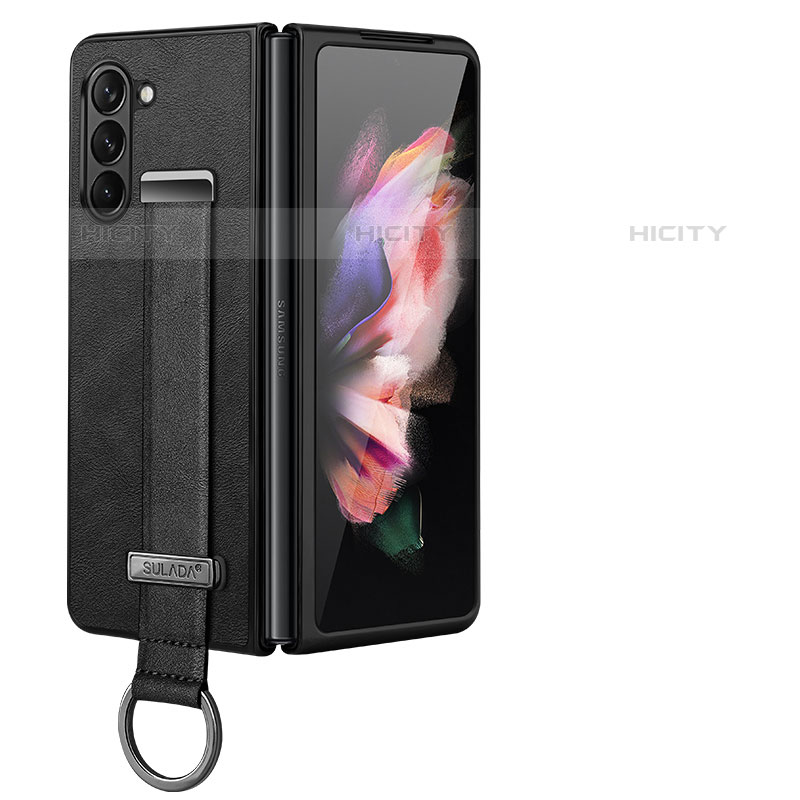 Coque Luxe Cuir et Plastique Housse Etui Mat LD1 pour Samsung Galaxy Z Fold5 5G Plus