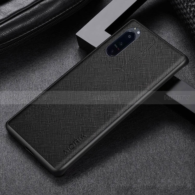 Coque Luxe Cuir et Plastique Housse Etui Mat pour Sony Xperia 1 III Plus