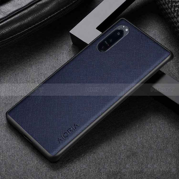 Coque Luxe Cuir et Plastique Housse Etui Mat pour Sony Xperia 1 III Plus