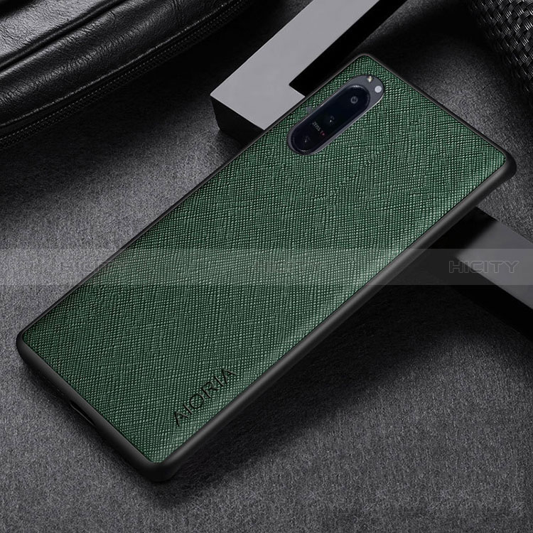 Coque Luxe Cuir et Plastique Housse Etui Mat pour Sony Xperia 1 III Plus