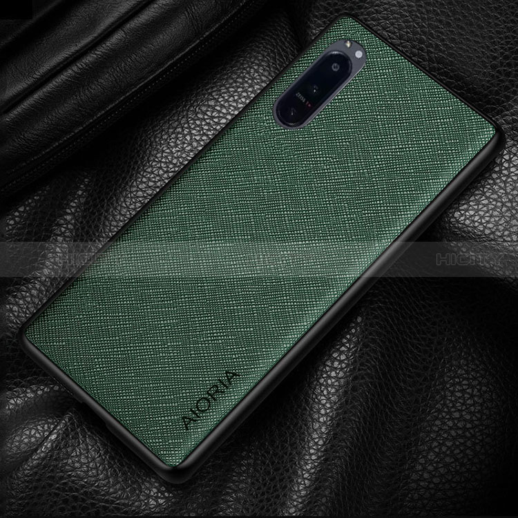 Coque Luxe Cuir et Plastique Housse Etui Mat pour Sony Xperia 1 III Plus