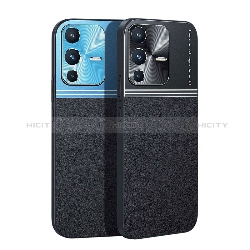 Coque Luxe Cuir et Plastique Housse Etui Mat QC1 pour Vivo V23 5G Plus