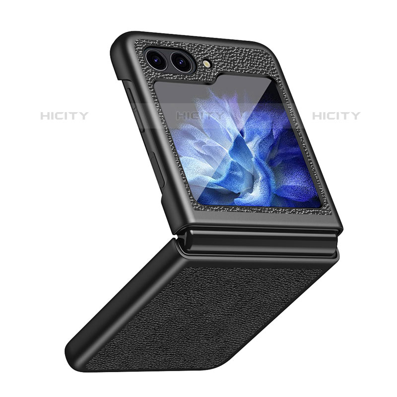 Coque Luxe Cuir et Plastique Housse Etui Mat QH2 pour Samsung Galaxy Z Flip5 5G Plus