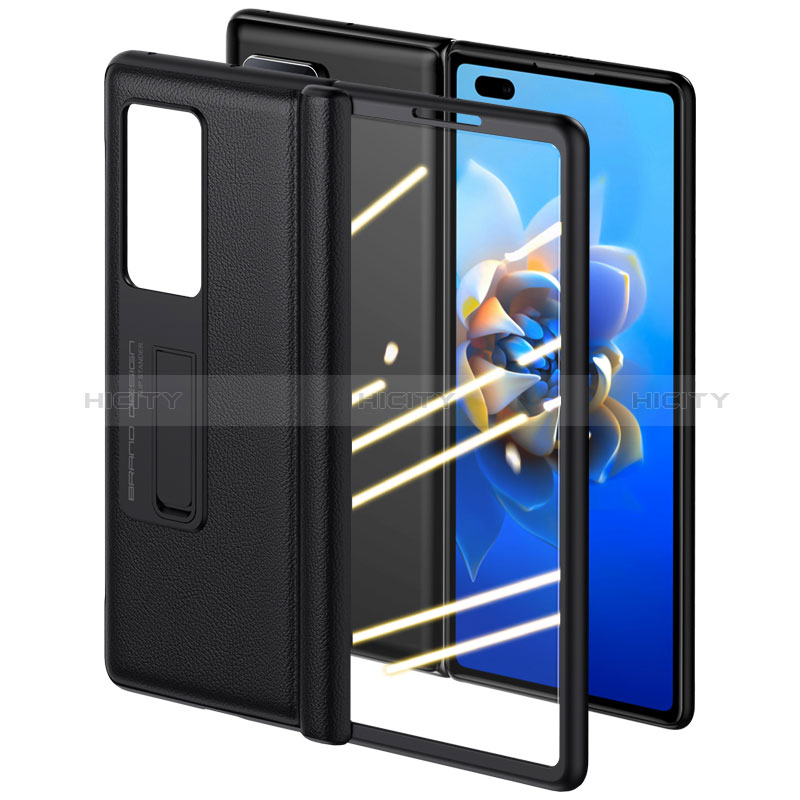 Coque Luxe Cuir et Plastique Housse Etui Mat QK1 pour Huawei Mate X2 Plus