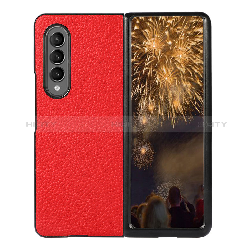 Coque Luxe Cuir et Plastique Housse Etui Mat R03 pour Samsung Galaxy Z Fold3 5G Plus