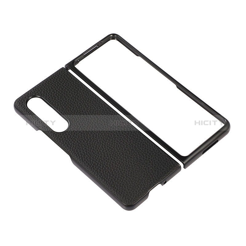 Coque Luxe Cuir et Plastique Housse Etui Mat R03 pour Samsung Galaxy Z Fold3 5G Plus