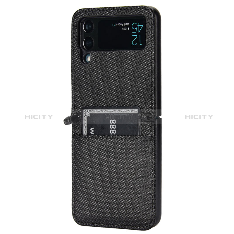 Coque Luxe Cuir et Plastique Housse Etui Mat R05 pour Samsung Galaxy Z Flip3 5G Plus