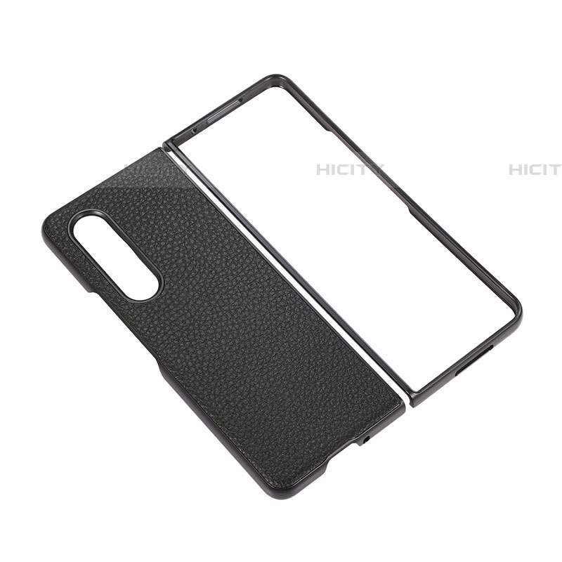 Coque Luxe Cuir et Plastique Housse Etui Mat R05 pour Samsung Galaxy Z Fold4 5G Plus