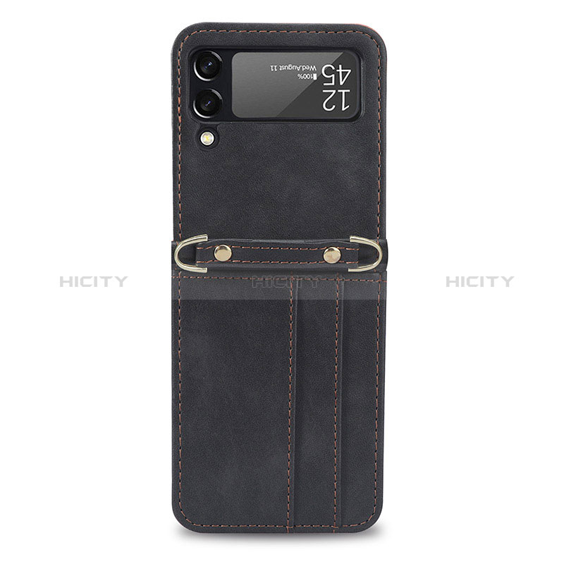 Coque Luxe Cuir et Plastique Housse Etui Mat R06 pour Samsung Galaxy Z Flip3 5G Plus