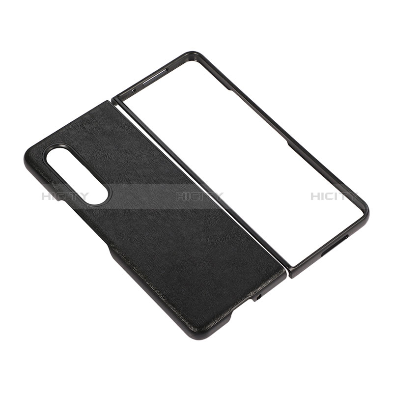 Coque Luxe Cuir et Plastique Housse Etui Mat R06 pour Samsung Galaxy Z Fold3 5G Plus