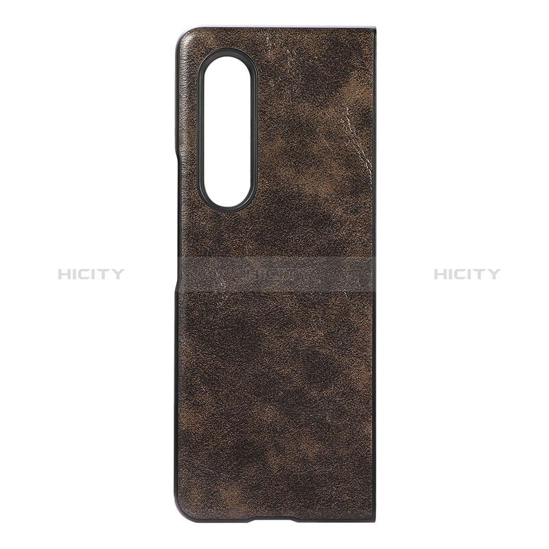 Coque Luxe Cuir et Plastique Housse Etui Mat R07 pour Samsung Galaxy Z Fold3 5G Plus