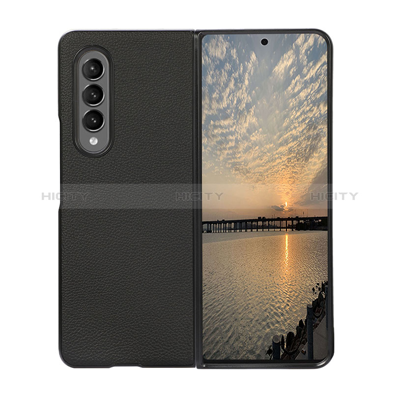 Coque Luxe Cuir et Plastique Housse Etui Mat R08 pour Samsung Galaxy Z Fold3 5G Plus