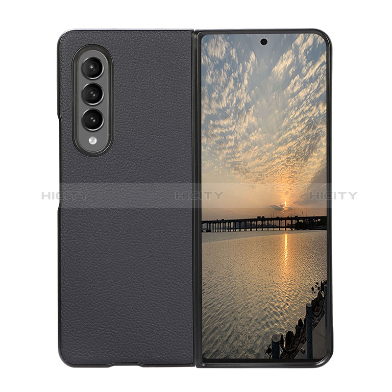 Coque Luxe Cuir et Plastique Housse Etui Mat R08 pour Samsung Galaxy Z Fold3 5G Plus