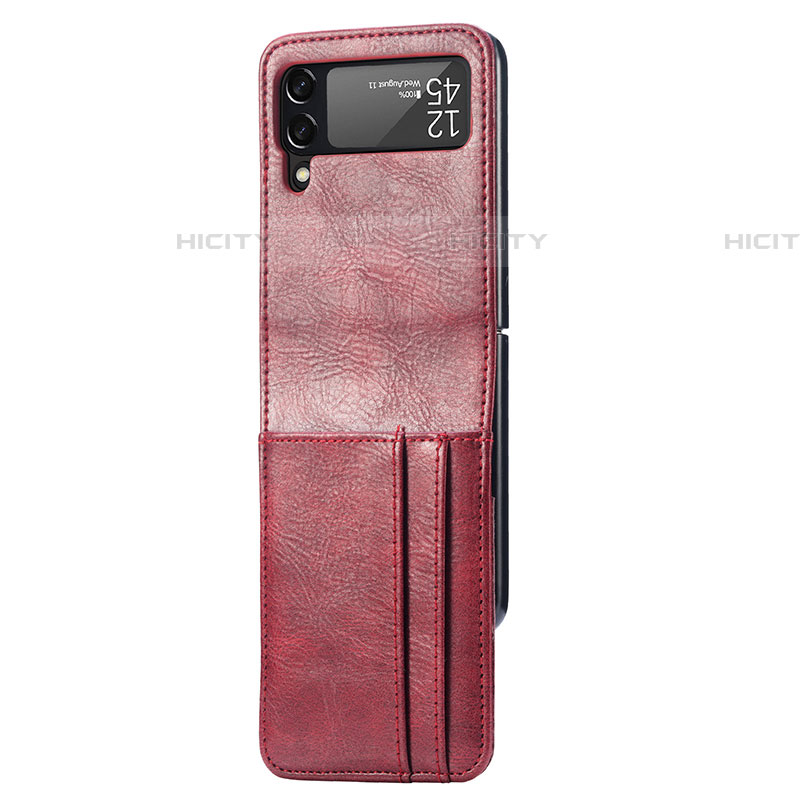 Coque Luxe Cuir et Plastique Housse Etui Mat R09 pour Samsung Galaxy Z Flip4 5G Plus