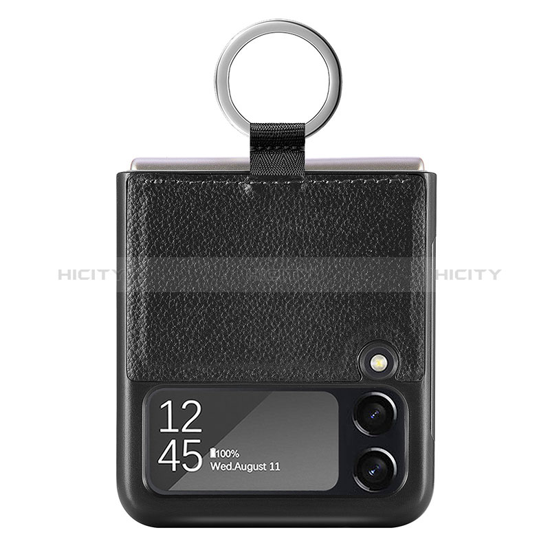 Coque Luxe Cuir et Plastique Housse Etui Mat S01 pour Samsung Galaxy Z Flip3 5G Plus