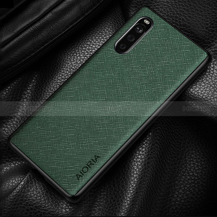 Coque Luxe Cuir et Plastique Housse Etui Mat S01 pour Sony Xperia 10 IV SOG07 Plus