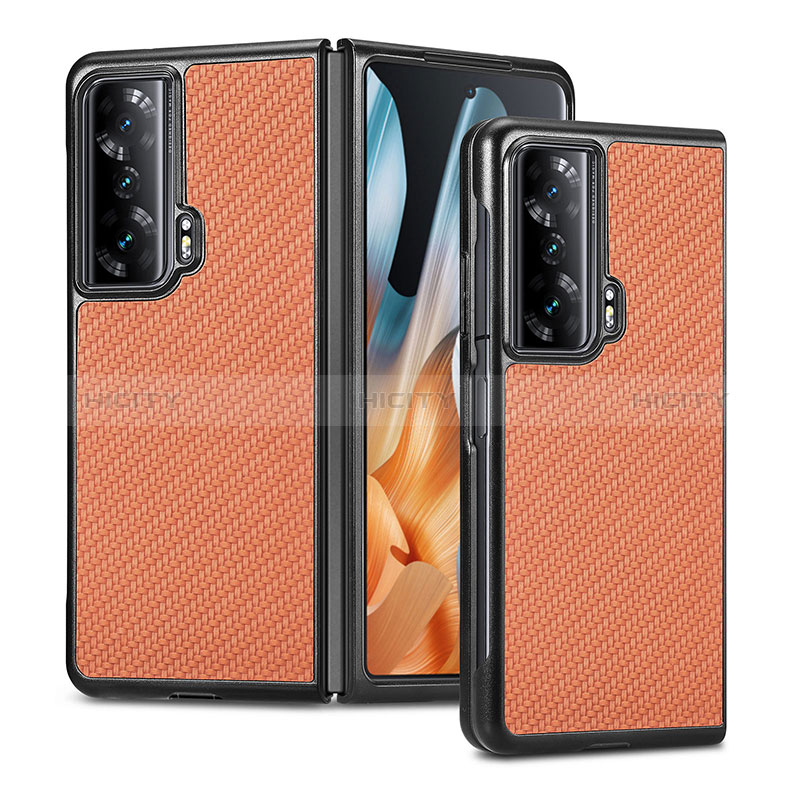 Coque Luxe Cuir et Plastique Housse Etui Mat S02D pour Huawei Honor Magic Vs Ultimate 5G Plus