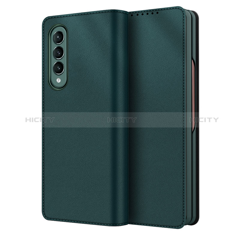 Coque Luxe Cuir et Plastique Housse Etui Mat S03 pour Samsung Galaxy Z Fold3 5G Plus