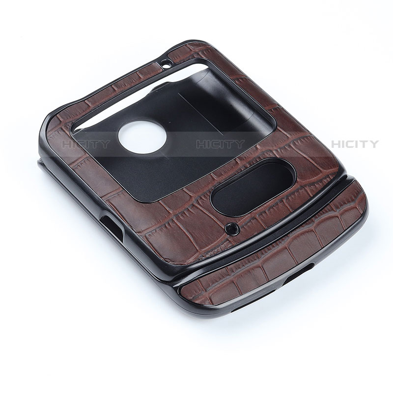 Coque Luxe Cuir et Plastique Housse Etui Mat S04 pour Motorola Moto RAZR (2022) 5G Plus